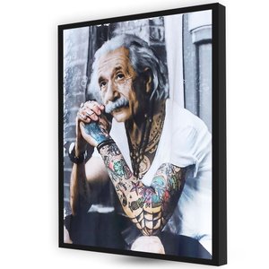 Quadro Decoração Quarto Moderno Albert Einstein Tatuagem
