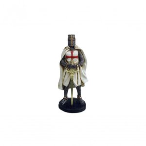 Estatueta Sala Quarto Geek Guerreiro Templário Resina 23x10