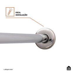 Ducha Chuveiro Redondo de Parede Macaé Pingoo.casa - Prata - 8