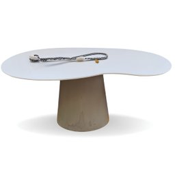 Mesa de Jantar Cone Orgânica Bean 244x137cm Modelar Art Moveis - 1