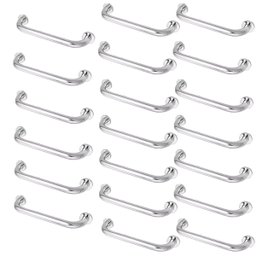 Barra Alça Apoio Kit 20 Uni Inox 30cm Deficiente Idoso Gestante Criança Suporte Anti Queda Acidente  - 1
