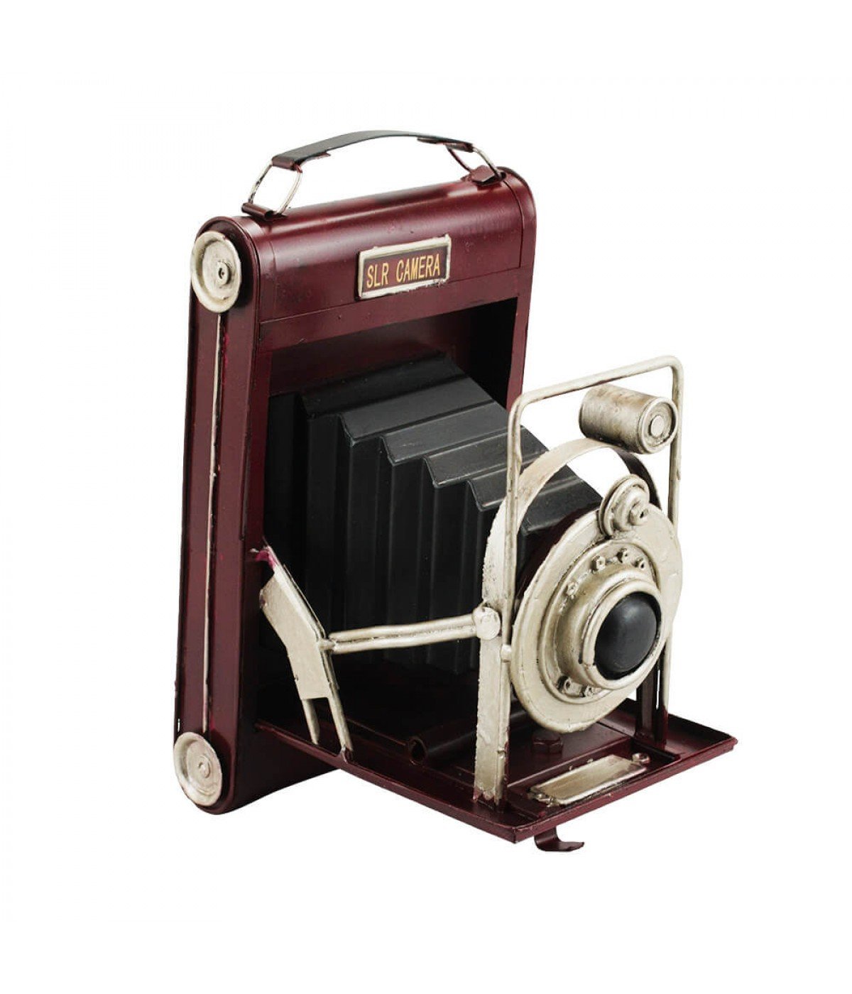 Câmera Fotográfica Antiga 22x15x12.5cm Estilo Retrô Vintage - 4
