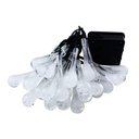 Ver imagem 2 de Cordão de Lâmpadas Leds Solar Luzes Gotas de Água Branco 5m