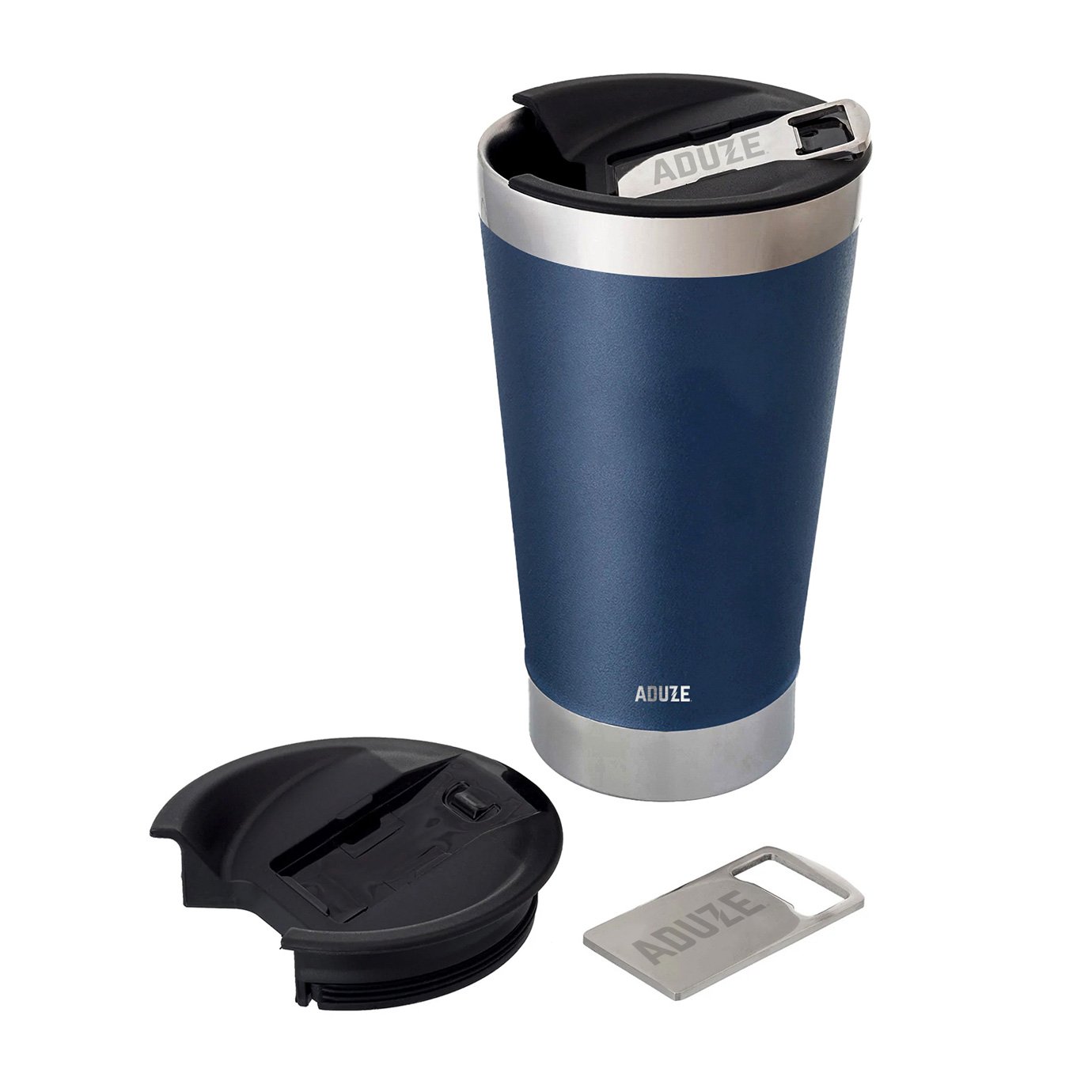 Copo Térmico Aduze Hoje Não Passo Vontade 500ml - Azul Marinho - 3