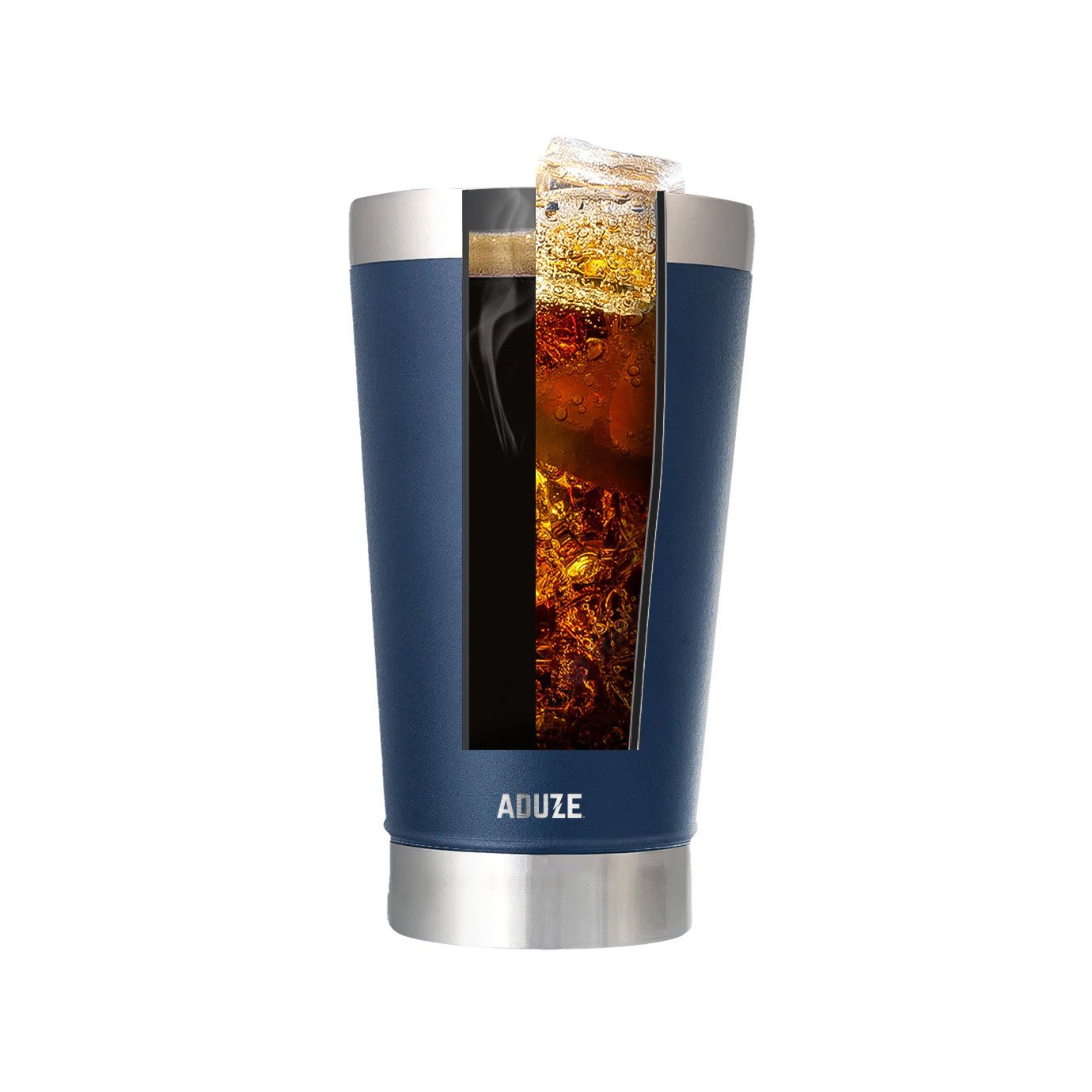 Copo Térmico Aduze Hoje Não Passo Vontade 500ml - Azul Marinho - 4