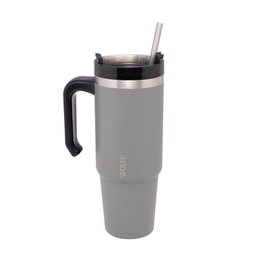 Caneca Térmica Wolff SlimTerm Dupla Parede Cinza 890ml - 1