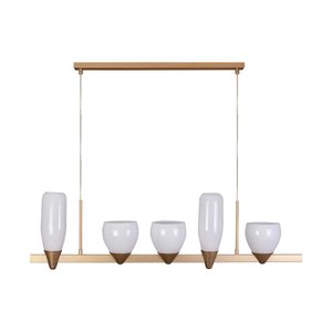 Pendente Akemi VL016 Cúpulas Vidro P/5x G9 Starlux ST2535