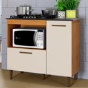 Ver imagem 1 de Balcão 2 Portas para Cooktop 4 Bocas Zurique Kaiki Móveis