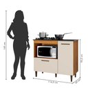 Ver imagem 3 de Balcão 2 Portas para Cooktop 4 Bocas Zurique Kaiki Móveis