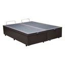 Ver imagem 1 de Cama Box Baú Queen Reforçada Cor Corino Marrom