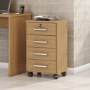 Ver imagem 6 de Kit Mesa para Computador Escritório Home Office com Gaveteiro:freijó