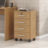 Kit Mesa para Computador Escritório Home Office com Gaveteiro:freijó - 6