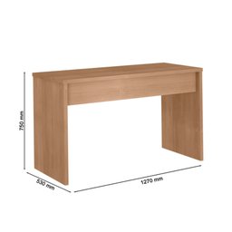 Kit Mesa para Computador Escritório Home Office com Gaveteiro:freijó - 3