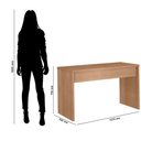 Ver imagem 4 de Kit Mesa para Computador Escritório Home Office com Gaveteiro:freijó