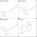 Ver imagem 6 de Kit Acessórios Para Banheiro Branco e Gold Empire 5 peças