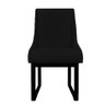 Kit 10 Cadeiras para Sala de Jantar Lizz Base de Ferro Veludo Preto D'classe Decor - 2