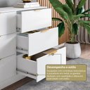 Ver mais imagens de Cômoda para Quarto com 9 Gavetas 200 cm X 90 cm Sun Yescasa Branco