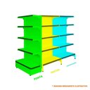 Ver imagem 3 de Gôndola Prateleira Preta 4 Níveis 40x30 New Plus 1,40 Central Inicial Pe Vermelho - Sa Gôndolas