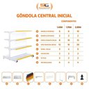Ver imagem 5 de Gôndola Prateleira Preta 4 Níveis 40x30 New Plus 1,40 Central Inicial Pe Vermelho - Sa Gôndolas