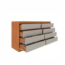 Ver imagem 4 de Comoda 8 Gavetas Espanha - Cinamomo/off White