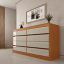 Ver imagem 3 de Comoda 8 Gavetas Espanha - Cinamomo/off White