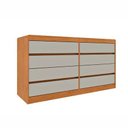 Ver imagem 1 de Comoda 8 Gavetas Espanha - Cinamomo/off White