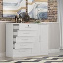 Ver imagem 2 de Cômoda Seul 5 Gavetas 2 Portas em Mdf e Mdp Clic Móveis
