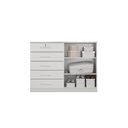 Ver imagem 4 de Cômoda Seul 5 Gavetas 2 Portas em Mdf e Mdp Clic Móveis