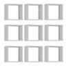 Kit 9 Nichos Organizador 30x30cm Branco - Gran Belo - 1