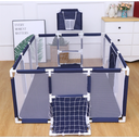 Ver imagem 2 de Cercadinho Chiqueirinho Infantil Retangular 180x120x60cm com Cesta de Basquete e Gol Snh87 Cor: Azul