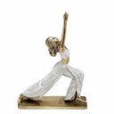 Ver imagem 1 de Escultura Mulher Yoga em Resina Decor Branco Dour 26cm