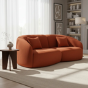 Ver imagem 3 de Sofá Sala Nuvem 210cm Conforto Premium Decorativo Orgânico:terra Cota