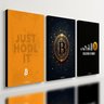 Kit 3 Quadro Decorativo Bitcoin Cripto Moeda Ethereum Wallet 40x28cm - 1