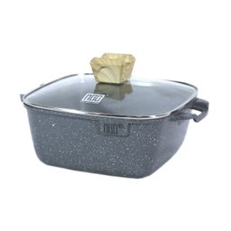Jogo Panelas Indução Antiaderente Revestimento Mármore Cerâmico Cook Style 4 Peças Cinza - 5