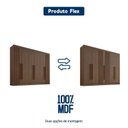 Ver imagem 2 de Guarda Roupa Casal 6 Portas Athos Ripado D'doro Castanho