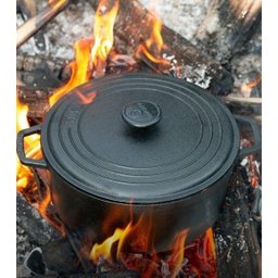 Panela de Ferro Caçarola Neo 1,7l Tampa e Alça de Ferro 18cm - 6
