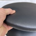 Ver imagem 2 de Kit 05 Assentos Redondo Banqueta Cadeira Estofados Poltronas H02 Corino Preto 25 cm - Lyam Decor Ass