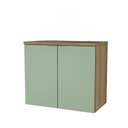 Ver imagem 2 de Gabinete de Banheiro 75cm x 65cm Nature Bege/Panna/Carvalho