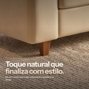 Ver imagem 5 de Poltrona Sala de Estar Kit 2 Arezzo Pés em Madeira Sintetico PU D03 - D'Rossi