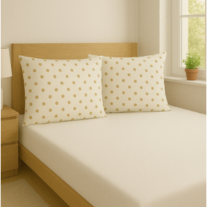 Jogo de Cama Malha 100% Algodão Lençol + Fronhas Casal Soft - Soft Nature Caqui