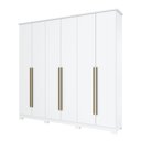 Ver imagem 4 de Guarda Roupa Casal 6 Portas 3 Gavetas Órion Casa 812
