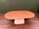 Ver imagem 5 de Mesa de Jantar Cone Zoe 140x90cm Base Laca Branca Tampo Cinamomo