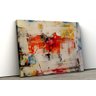 Quadros/Tela Canvas Pintura Mancha Vermelha - Sala - Quarto 1,00 x 0,80m - 1