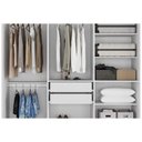 Ver imagem 6 de Guarda Roupa Solteiro 6 Portas e 3 Gavetas Paolla Branco - Acp