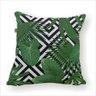 Capa de Almofada Jacquard Estampa Folhagem Verde - 3