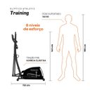 Ver imagem 4 de Elíptico Athletic Training 8 Níveis de Esforço Suporta 140kg