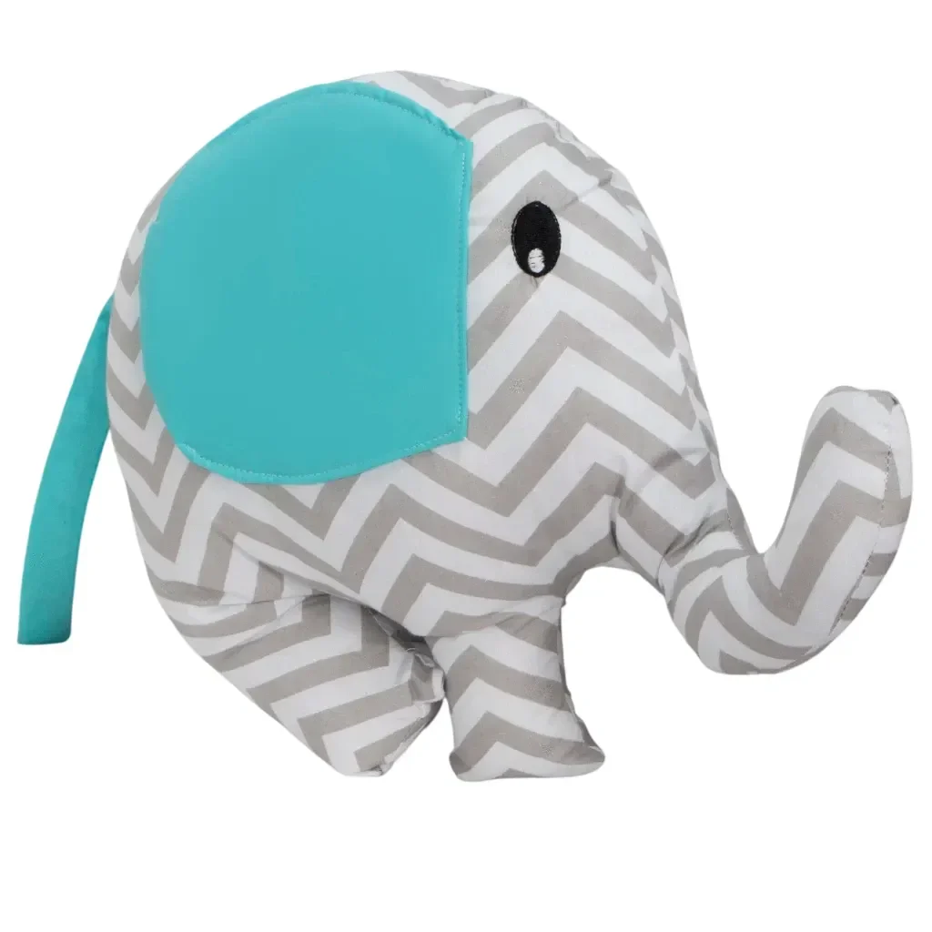 Almofada Decorativa Elefante Chevron Cores:chevron Tiffany - 1