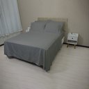 Ver imagem 3 de Jogo de Cama Lençol 400 Fios Casal P. Palito 4 Pçs Prata Casa Dona