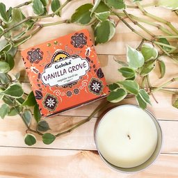Vela Aromática Lata Indiana Goloka Vegano - Escolha o Aroma:vanilla Grove 70 Gr - 4