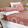 Jogo de Cama Lençol Sparta Queen Micropercal 200 Fios Estampado 3 Peças - Rosê Mandala Casa Scarpa - 1